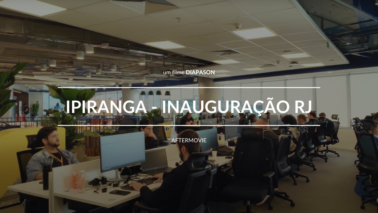 Frame do filme de inauguração da Ipiranga